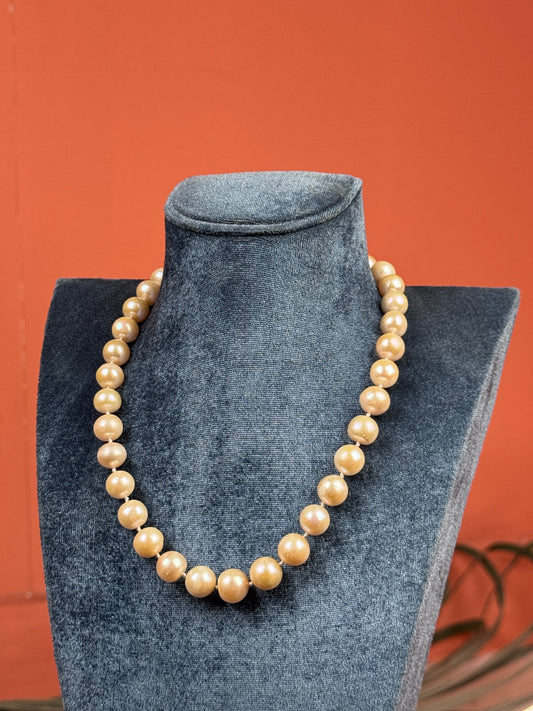 10mm Sea Pearl Necklace, 18 inches — view 2