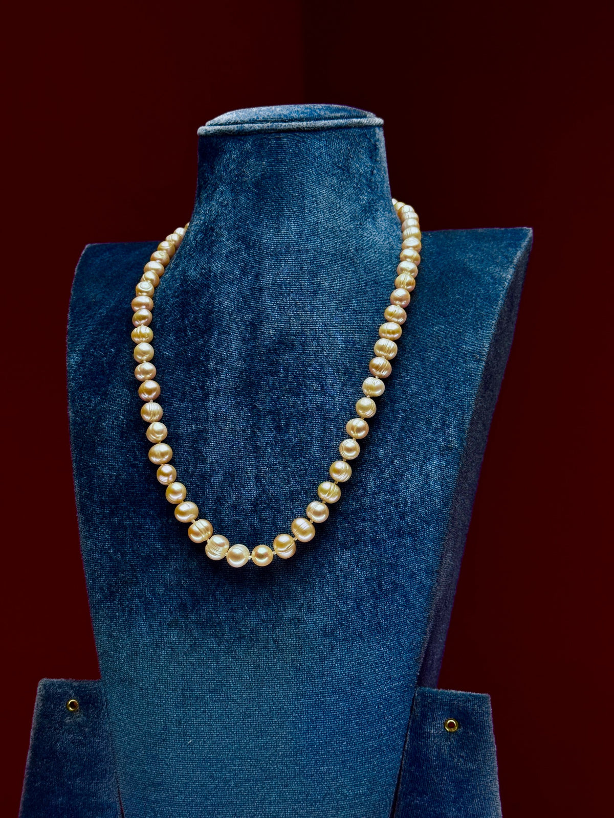 8mm Sea Pearl Necklace, 18 inches — product view 1