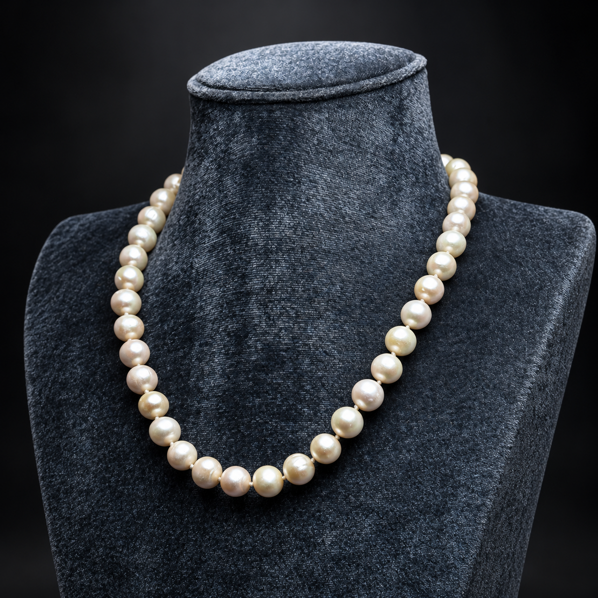 10mm Sea Pearl Necklace, 18 inches — view 1