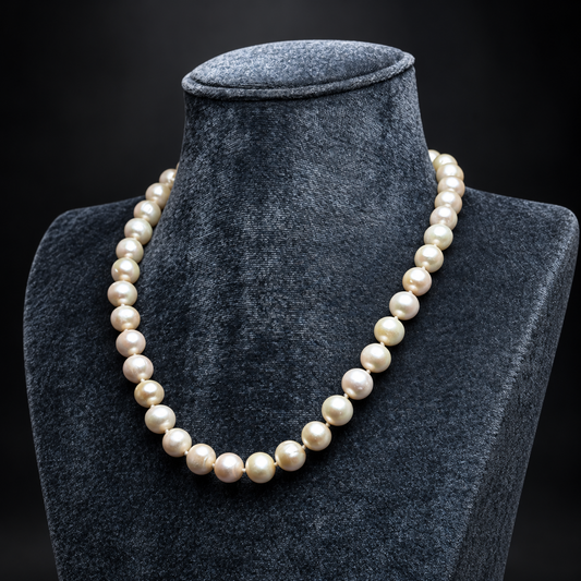 10mm Sea Pearl Necklace, 18 inches — view 1