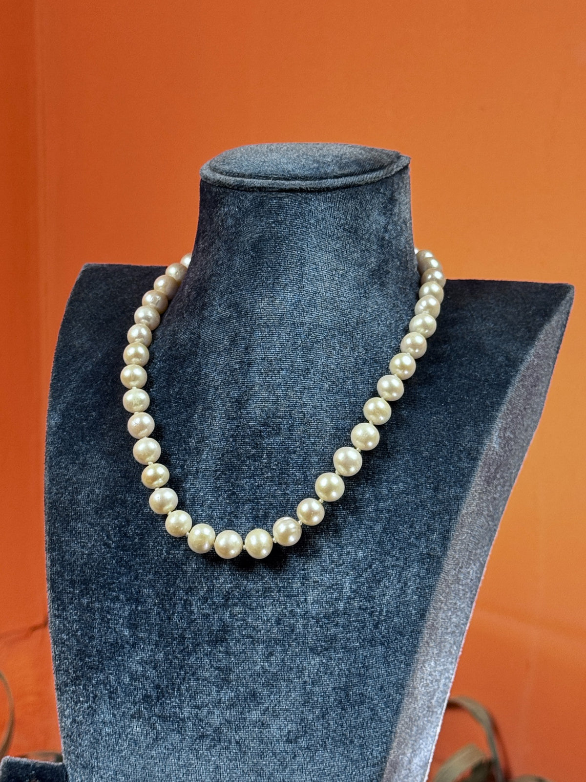 9mm Sea Pearl Necklace, 18 inches — view 4