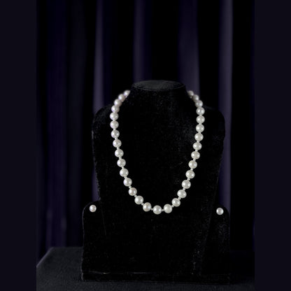 White Sea Pearl Necklace, 10 mm, 18 inches — view 1