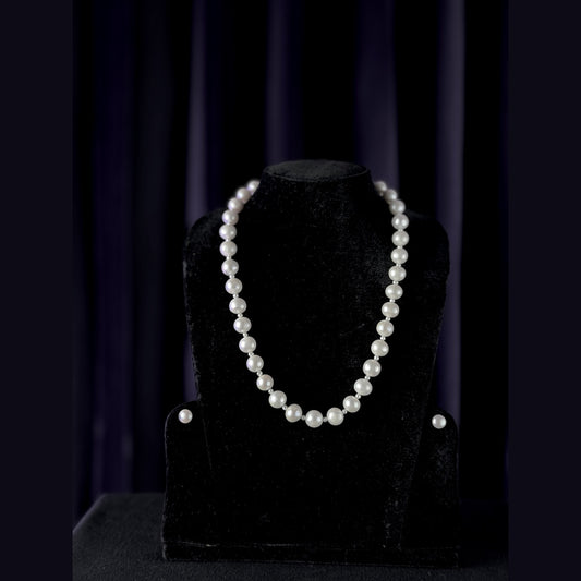 White Sea Pearl Necklace, 10 mm, 18 inches — view 1