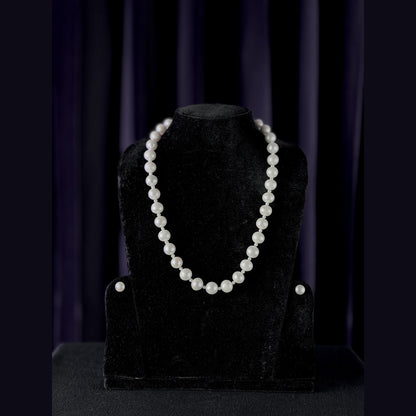 White Sea Pearl Necklace, 10 mm, 18 inches — view 2